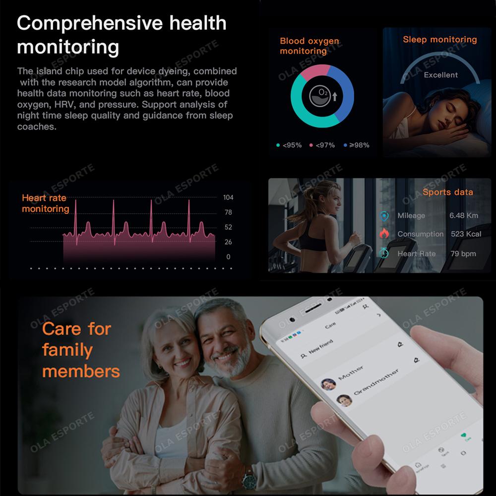 New Smart Ring LED Display Screen Heart Rate Blood Oxygen Monitor Waterproof Fitness Sports Smartring Men Women For Android IOS