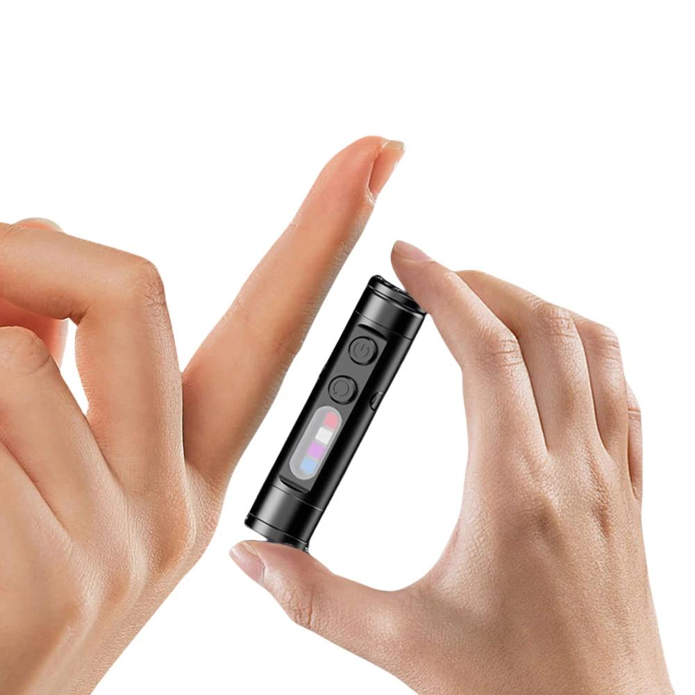 LED Tactical Flashlight W/ Hat Clip Super Bright Flashlight Rechargeable Emergency Torch Magnetic Micro Tool for Hiking Outdoor