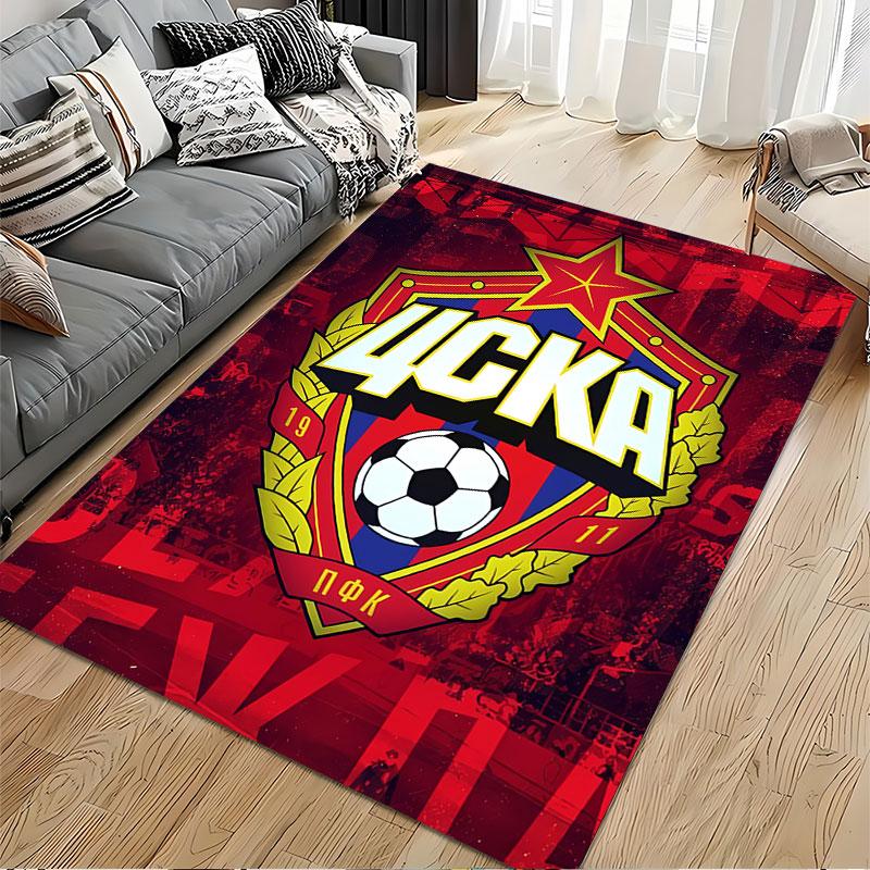 CSKA Football Team Emblem suitable as a non-slip mat for the living room or bedroom sofa