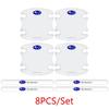 8Pcs Car Door Bowl Stickers for Subaru XV WRX BRZ FORESTER IMPREZA LEGACY OUTBACK STI Auto Handle Strips Protector Film Decals Z8