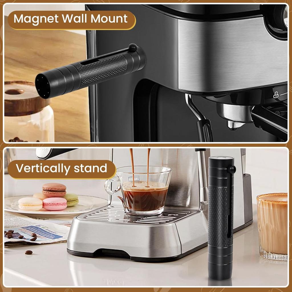 Retractable WDT Espresso Coffee Distribution Tool 5 Needles Coffee Distributor Stirrer for Barista Aluminum Alloy Handle