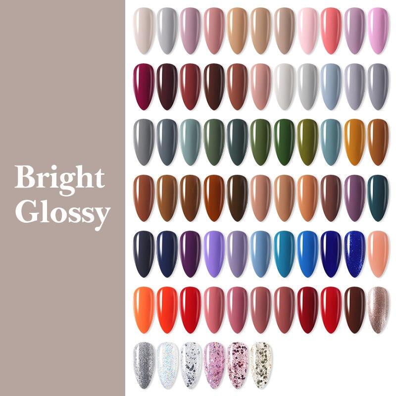 Arte Clavo Nail Gel Polish 15ml Soak Off Gel Varnish Colorful Glass Bottle Bright Color Glitter Varnish Nail Polish