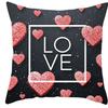 Valentines Love Rose  Heart Decorative Pillows Pattern Cushion Cover Suitable for Sofa Bedroom Car Pillow Cover