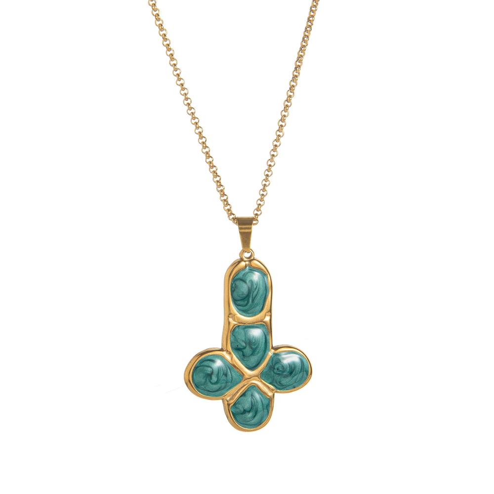 

Подвеска-крест из титановой стали, подходящая для повседневной носки женщинами и в качестве праздничного подарка. CHINA