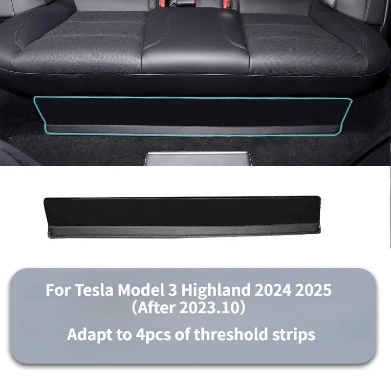 Anti-kick Pad For Tesla Model 3+ Front Rear Door Sill Under-seat Pads Threshold Strip Felt Protective 2024 New Model3 Highland