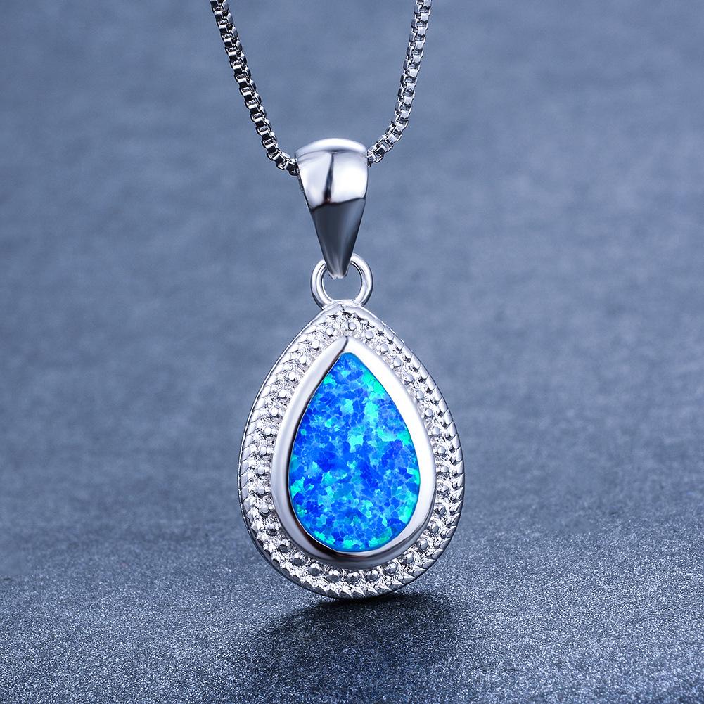 European and American Fashion Water Droplet Pendant Necklace New Style Pendant Versatile Accessory