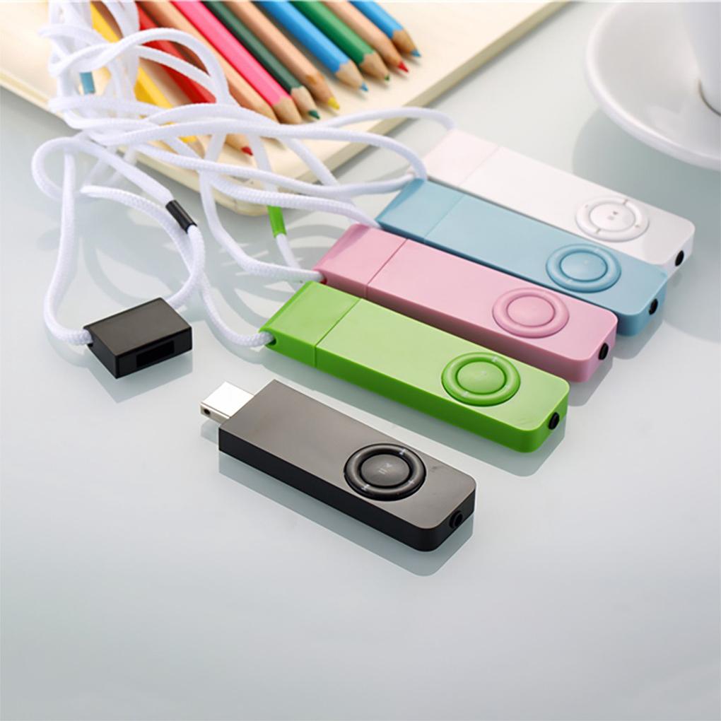 MP3 Player USB 3 5mm Interface Rechargeable Media Player Portable MP3 WMA Playing Device White