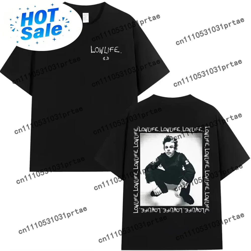 Yungblud World Tour Tshirts Unisex Wounisex Fashion Rock Gothic Short Sleeve T Shirt Male Hip Hop Pure Cotton Sports Tshirt Black