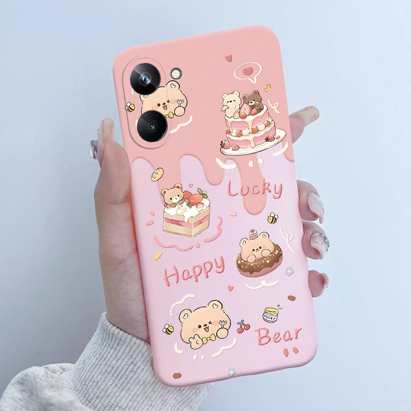 For Realme 10 Pro Phone Case RMX3661 Butterfly Flower Girl Design Soft Silicone TPU Back Housing for Realme 10Pro 5G 2022 Cover