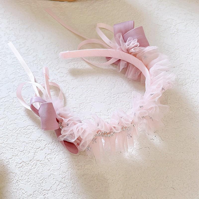 French Retro Princess Lace Pearl Lolita Headband & Hair Accessories