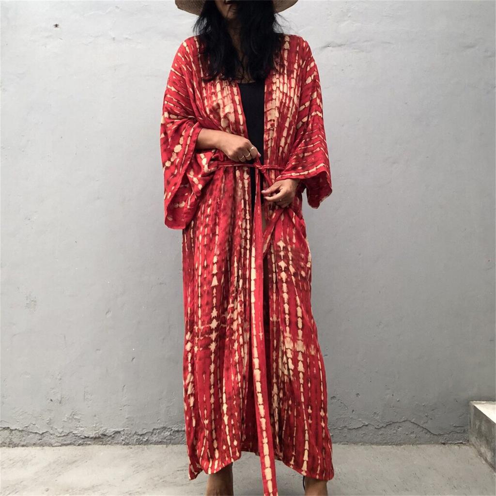 Damen Lose Strand Cover Up Robe Urlaub Sonne Shirt Cover Up