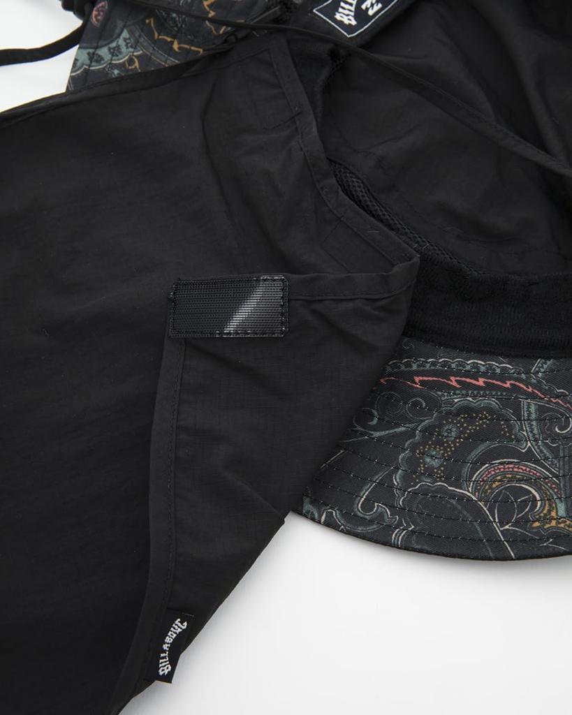 Amphibious Outdoor Beach Hat with Patterned Underbrim and Sunshade