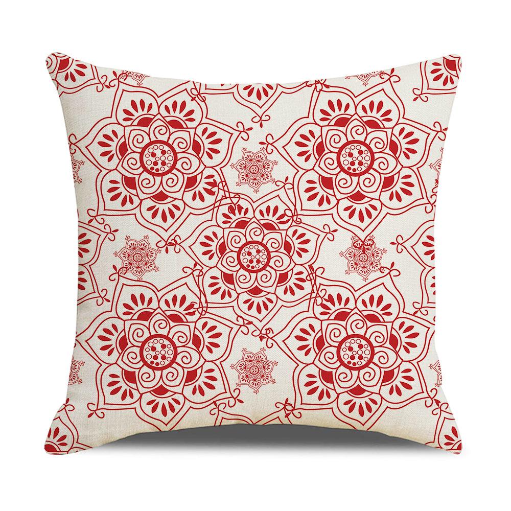 Nuova Copricuscino Decorativo Nordic Moderno Semplice in Lino Copricuscino per Divano con Motivo Geometrico
