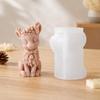 Winter Reindeer Candle Form, Christmas Silicone Craft Form for DIY Holiday Display and Home Handmade Projects Use