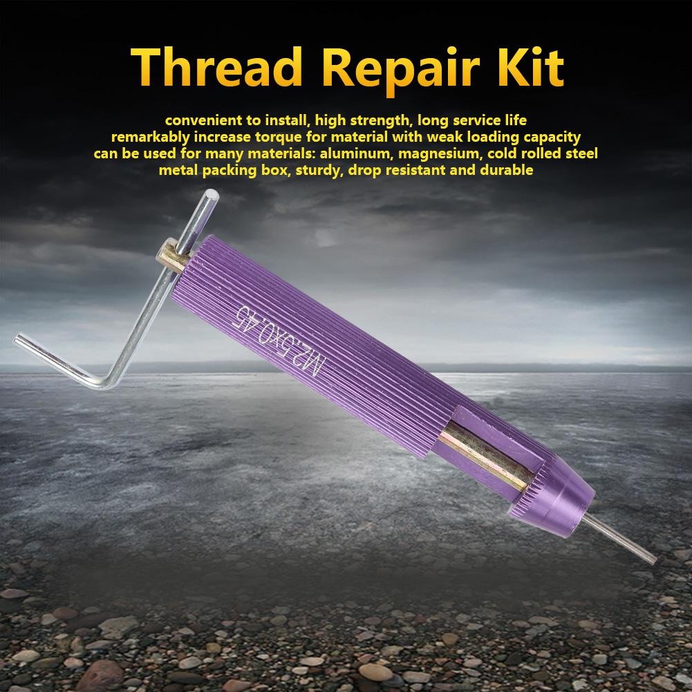 M2.5*0.45 Screw Threaded Inserts Repair Tool Set Wire Insert Installation Kit