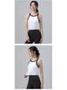 2025 Color Contrast High-Elastic Sports Bra: Women's Shockproof Fitness Bra with Fixed Cups for Autumn/Winter