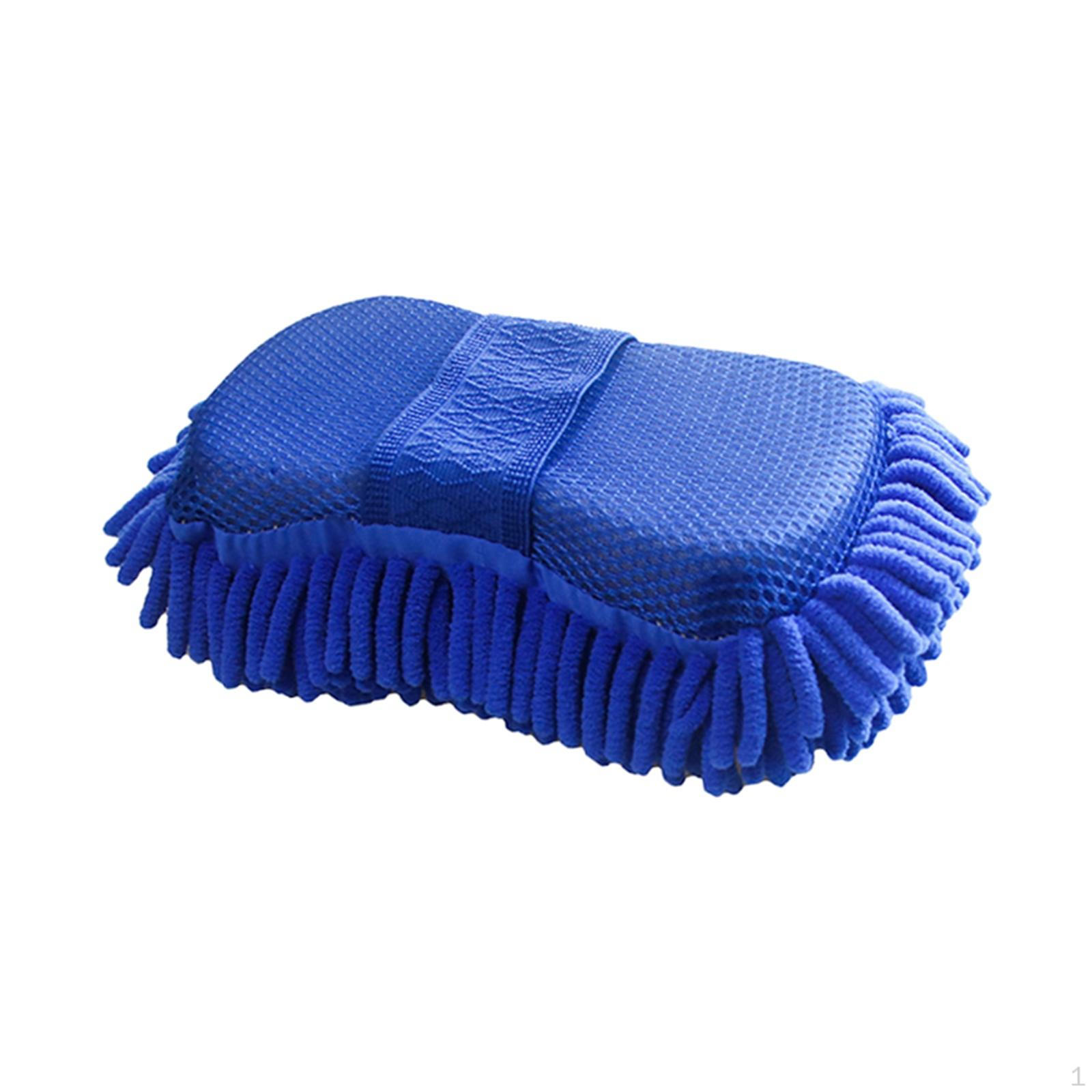 

Microfiber Car Wash Sponge with Elastic Band Durable Accessory for Windows, Mirrors, Furniture and