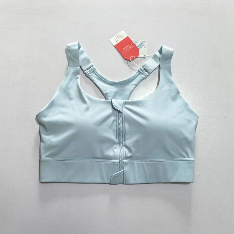 

Front Zipper High Strength Bubble Wrap Exercise Yoga Underwear Women s One-Piece Nude Feel Quick-Drying Running Cup I-Shaped Fitness Vest Wu Yalan M