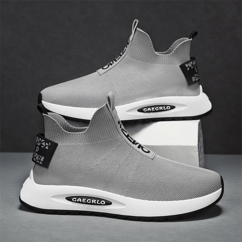Men's New Casual Shoes Fly Woven Mesh Sports Running Breathable Comfortable Shoes