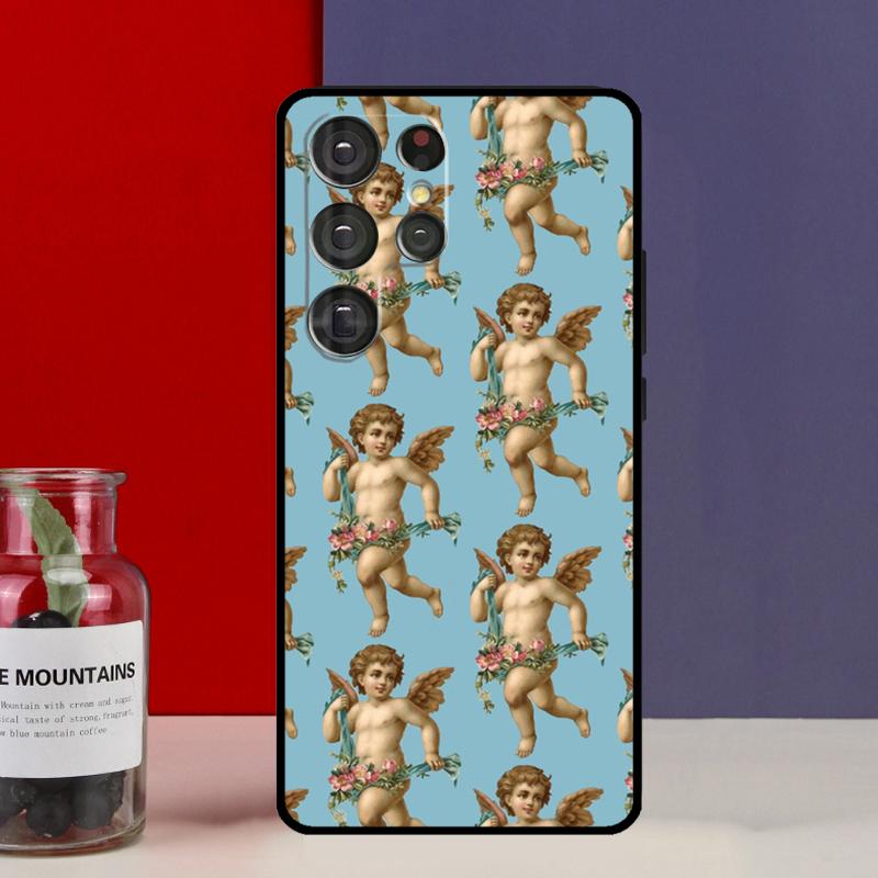 Renaissance-Engel im Himmel Hülle Case Für Samsung Galaxy S25 Ultra S9 S10 S20 S21 S22 Plus S23 Ultra S24 FE Handyhülle