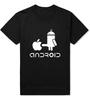 Fashion Unisex T Shirts Android Robot Male tshirt humor logo printed funny t shirt short sleeve Round Neck Ringer Tees