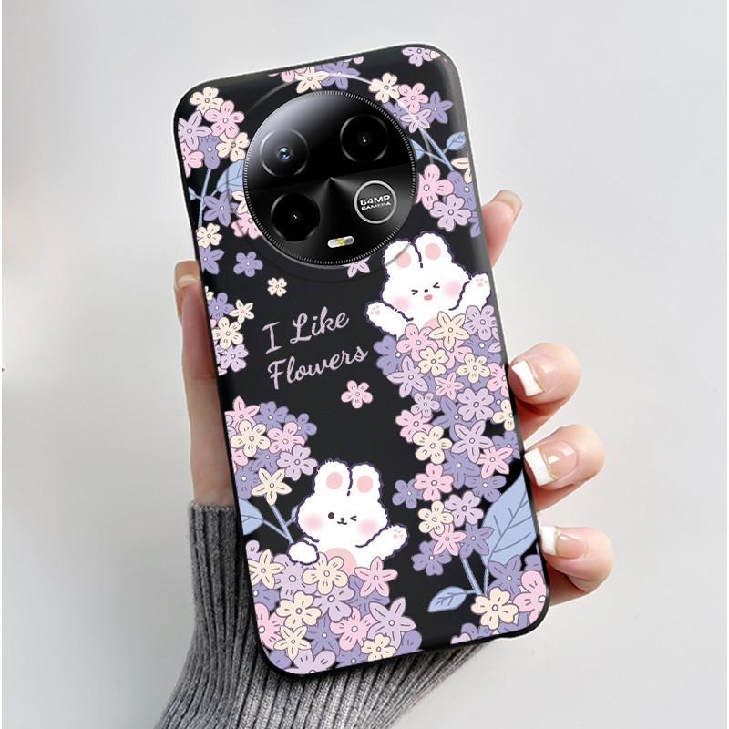 Case For BLU Bold K50 Phone Case Luxury Cute Love Rabbit Cartoon Funny Pattern Cover Shell Black Soft Silicone Protective Casing
