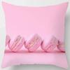 Pink Cute Love Printing Square Pillowcase, Home Decoration, Car Sofa Cushion Cover (45cm * 45cm)