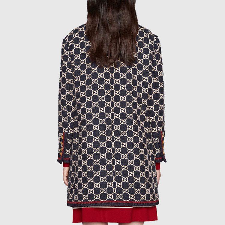 Previous Season GG Pattern Tweed Coat 577448-ZAAMP-4447