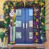 Carnival Circus Porch Sign Mardi Gras Masquerade Mask Crown 1 Pair Indoor Outdoor Decor
