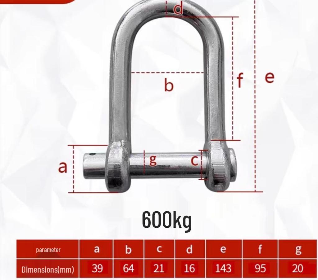 Enhanced U- and D-shaped magnetic lifting shackle with suction cup, high-strength, large opening, and designed for opposite sex applications.