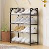 4-storey Household Assembled Simple Plastic Shoe Rack, Space Saving Storage Rack, Outdoor Shoe Cabinet, Hallway, Small Shoe Rack