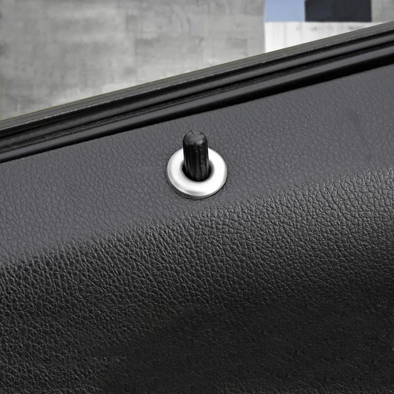 Für Mercedes Benz C-Klasse W204 C180 C200 4-teilige Metall-Aluminiumlegierung Autoersatzteile Türring Dekorabdeckung Zubehör