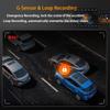 Dashcam a 4 Lenti: Registrazione HD 1080P (Anteriore, Posteriore, Sinistra, Destra) & Vista posteriore