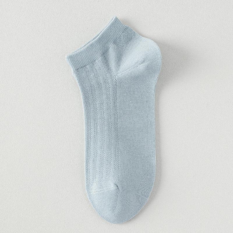 Sock - Summer Lightweight Mesh Breathable Pure Cotton Short Socks with Ventilation, Sweat Absorption, Odor Prevention and Antibacterial Properties