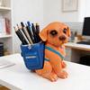 Cute Puppy Pen Holder Resin Desk Decoration for Offices Homes Perfect Birthday Gift for Students Young Adults