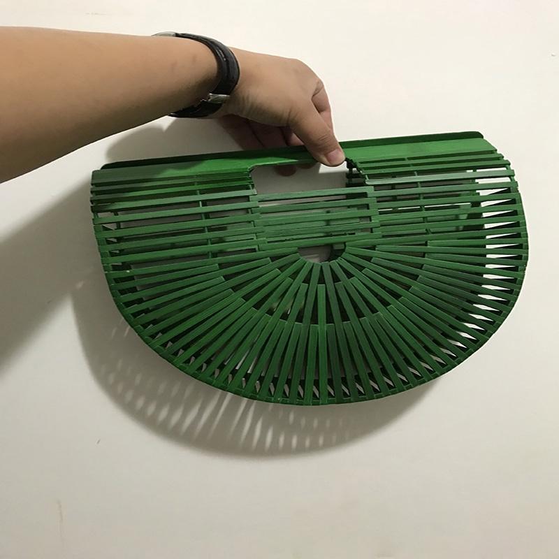 Traditional Handmade Bamboo Womens Shoulder Bag With Practical Size And Elegant Appearance