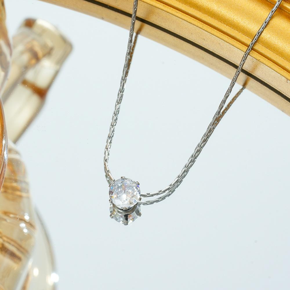 

Темпераментное легкое роскошное изысканное ожерелье для женщин, универсальное, модное, высококачественная инкрустация бриллиантами