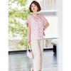 Pasite New Chinese Style Short Sleeve Top & Pants Set for Middle-Aged Women