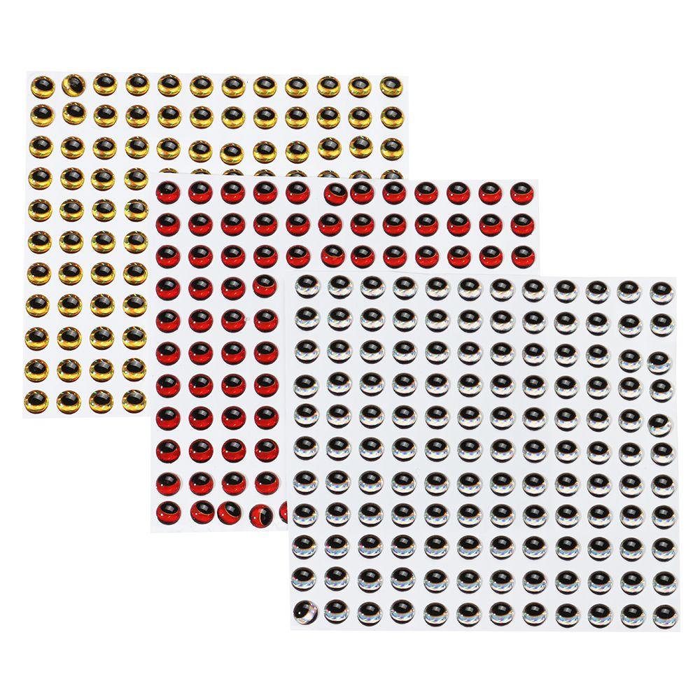 Stickiness Eyeball Down Simulation Fly Tying Fishing 3D Holographic Fish Lure Eyes Fishing Bait