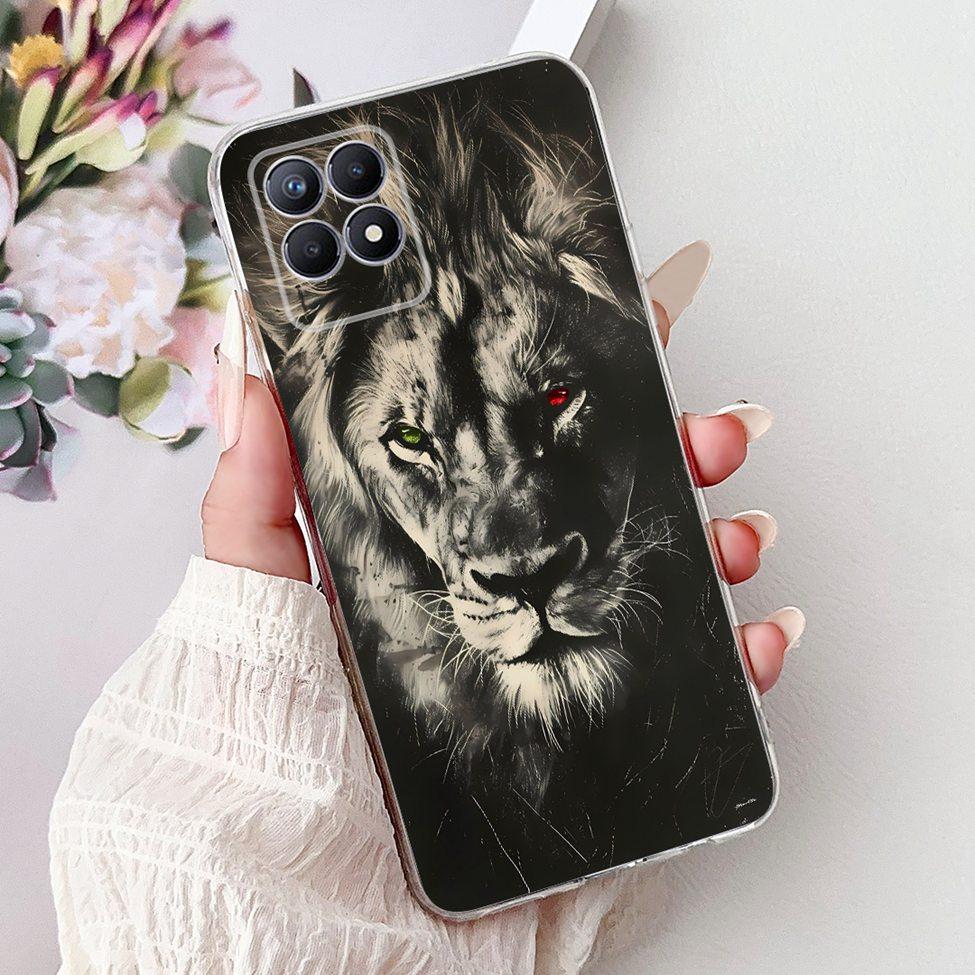 Clear Cover For Realme 8i Case RMX3151 Luxury Butterfly Love Flowers Cool Painted Phone Case For Realme Narzo 50 RMX3286 Cover