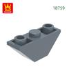 114 Stück/Los 18759 Schrägstein umgekehrt 45 3x1 Baustein Moc Farb-Zubehör Kompatibel mit featuring Brick DIY Kinderspielzeug Montagebausteine