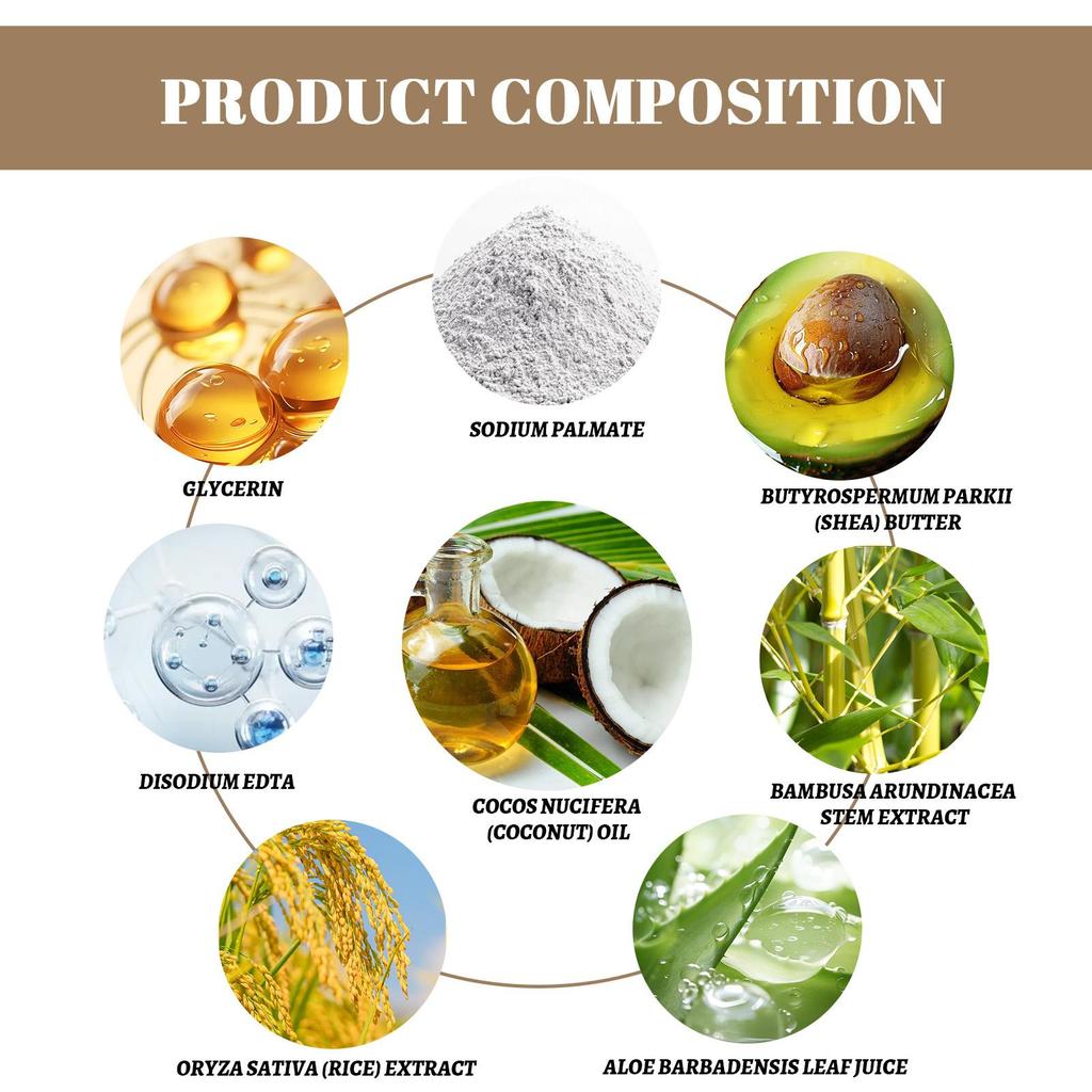 EELHOE Rice anti-hair loss shampoo soap 100g oil contro /deep cleansing/ fluffy /smooth/strong hair root/nourishing repair/anti-dandruff