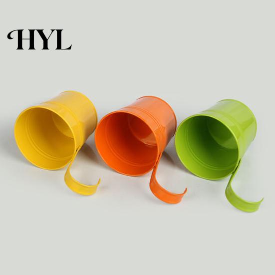 Plant Holder Flower Bright Color Space-saving Sturdy Fence Thickened Body for Courtyards