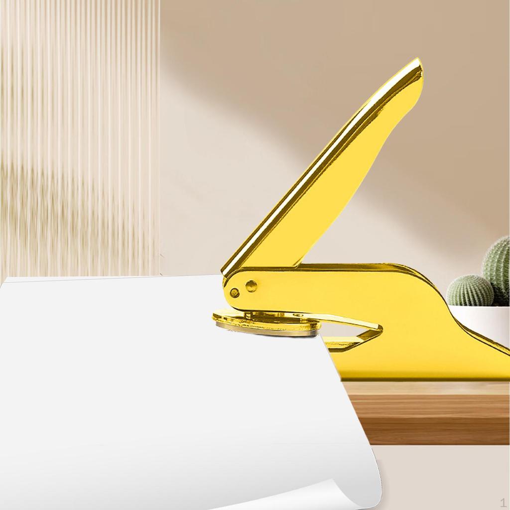 Customizable Embosser Stamp for Private Patterns with Stainless Steel Seal