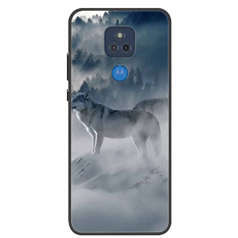 For Moto E7 Plus Case Bumper Silicone TPU Soft Phone Cover Case For Motorola E7 Plus Cartoon Funda E 7 Plus Shockproof Coque