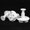 3Pcs Hydrangea Fondant DIY Mold Flower Icing Decorating Cutter Plunger Bakeware