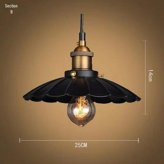 American Retro Wrought Iron Pendant Lamp for Restaurants and Bars