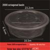 Disposable Round Transparent Plastic Food Containers with Flat Lids