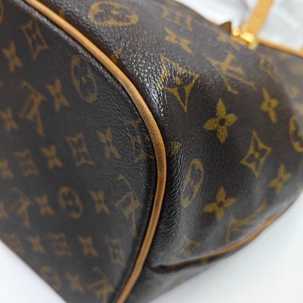 [Pre-Owned] Palermo Large Brown Coated Canvas Monogram Shoulder Bag - Fair #16Q9A4V
