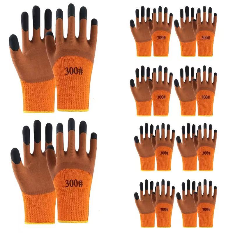

10 Pairs of Waterproof Winter Work Gloves, Made of Nylon Material, Lead-free, Suitable for Outdoor Work in Cold Winter Weather One Size